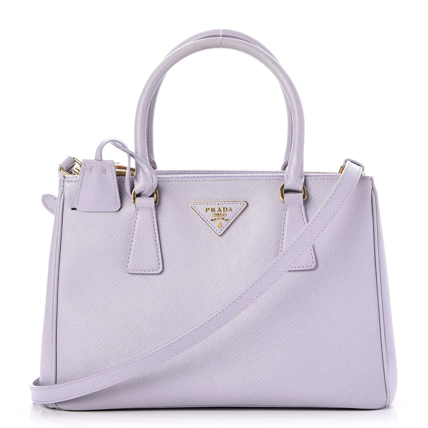 Saffiano Small Galleria Double Zip Tote Glicine