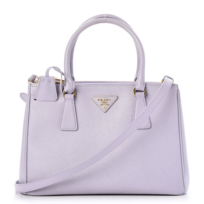 Prada Saffiano Small Galleria Double Zip Tote Glicine 1 of 10