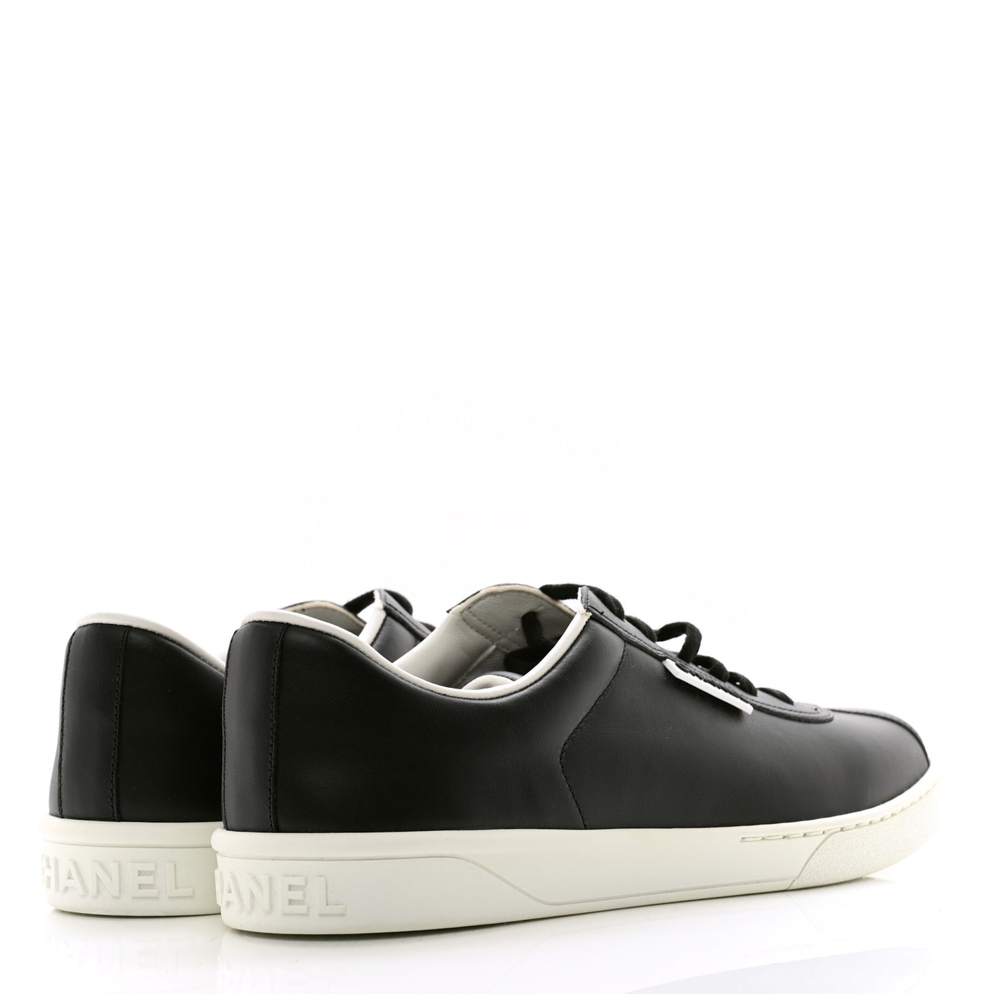 Calfskin CC Womens Sneakers 41 Black