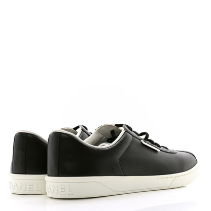 Chanel Calfskin CC Womens Sneakers 41 Black 4 of 8