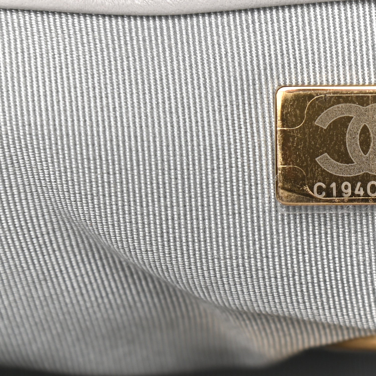 Chanel Lambskin Quilted Medium Chanel 19 Flap Grey 7 of 9