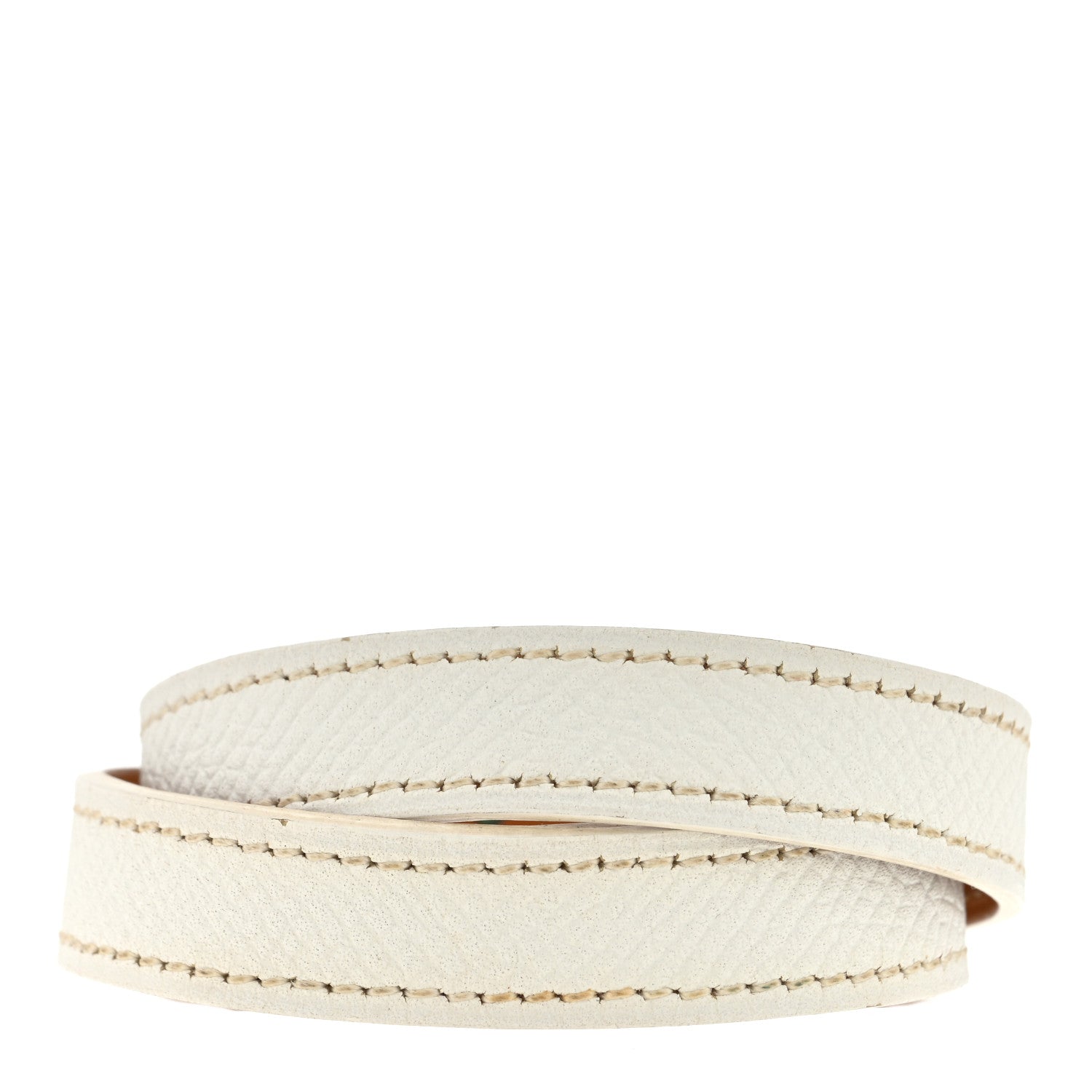 Hermes Epsom Kelly Double Tour Bracelet White 2 of 4