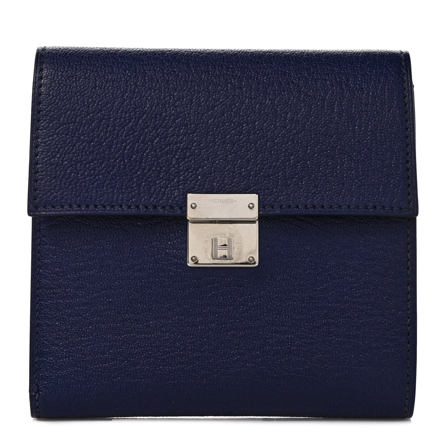 Hermes Chevre Mysore Clic 12 Wallet Bleu Electrique 1 of 8