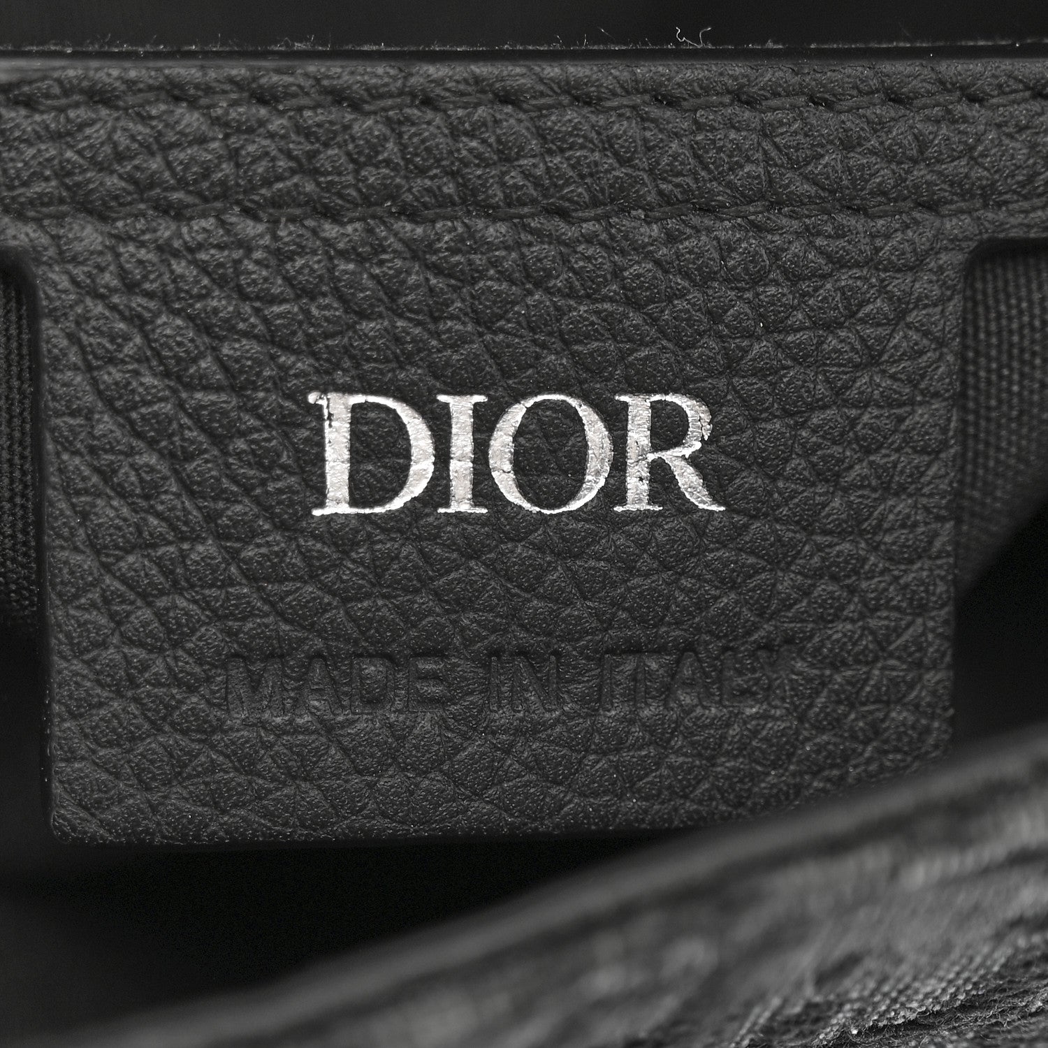 Christian Dior Oblique Jacquard Mini Saddle Backpack Black Blue 6 of 13