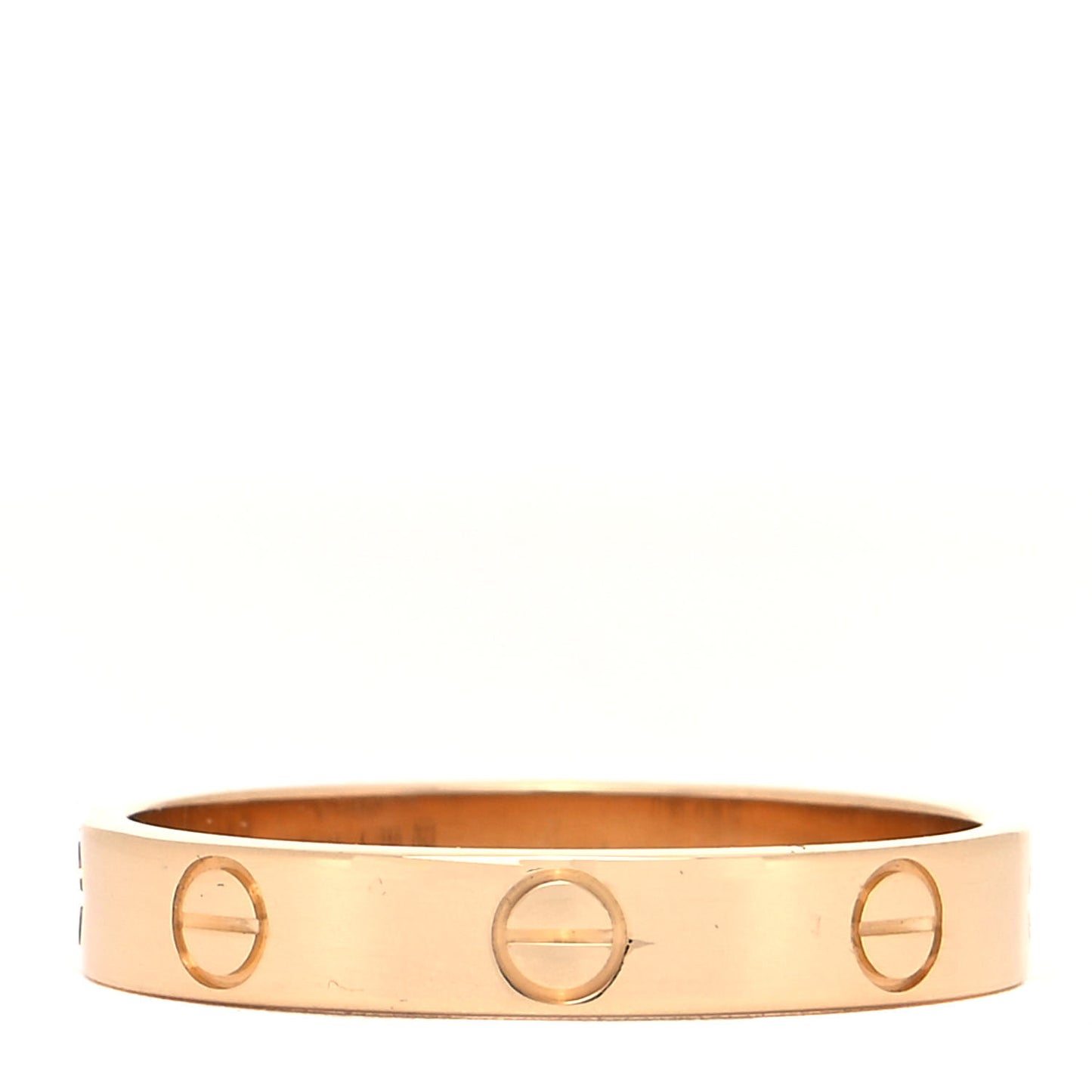 18K Yellow Gold 3.5mm LOVE Wedding Band Ring 58 8.5