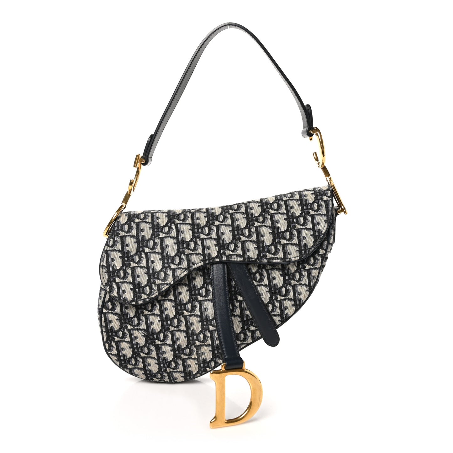 Oblique Saddle Bag Blue