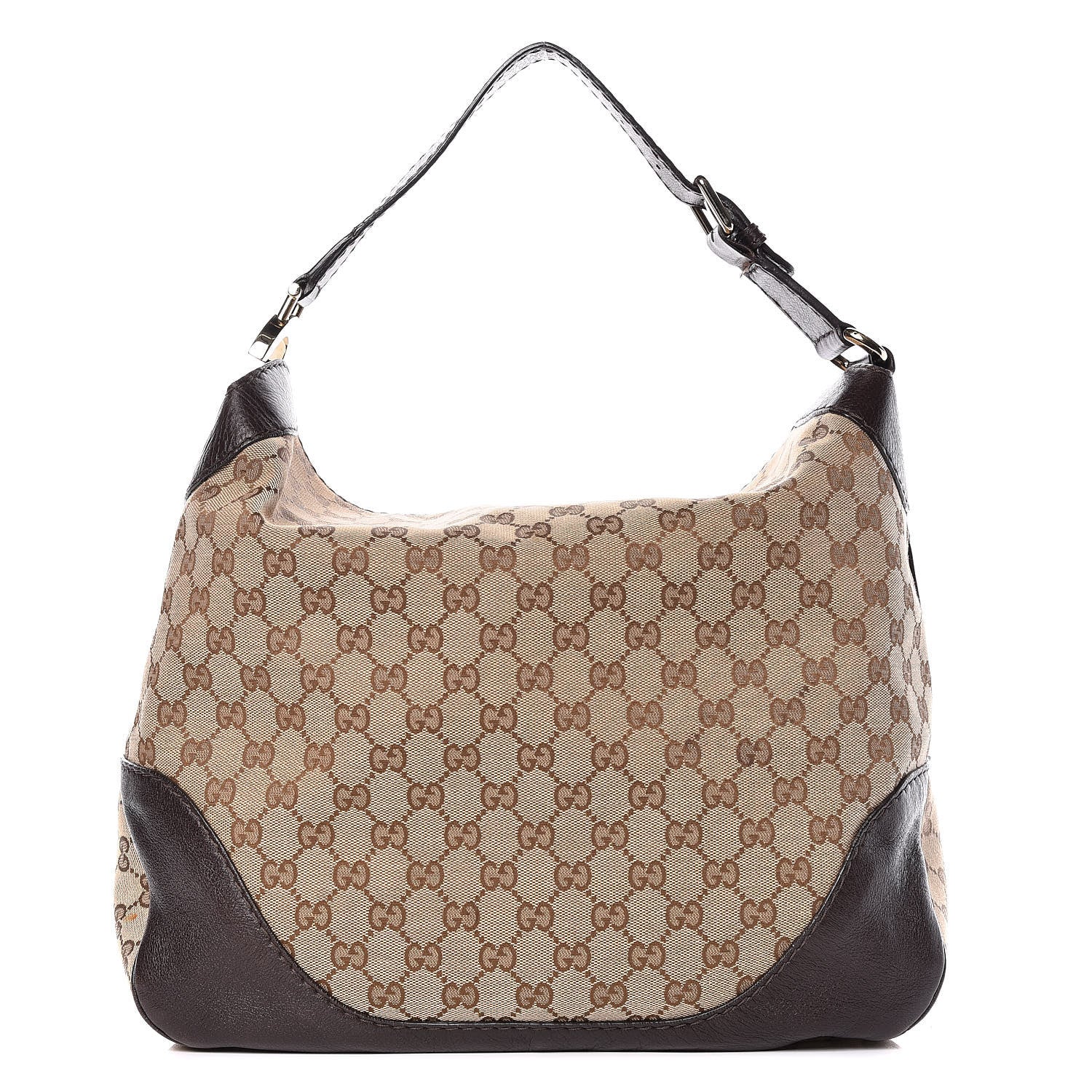 Gucci Monogram Medium Charlotte Hobo Brown 1 of 15