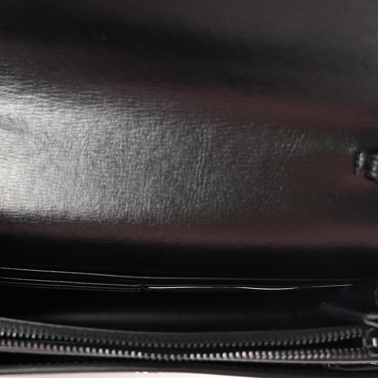 Calfskin Monogram Sunset Chain Wallet Black