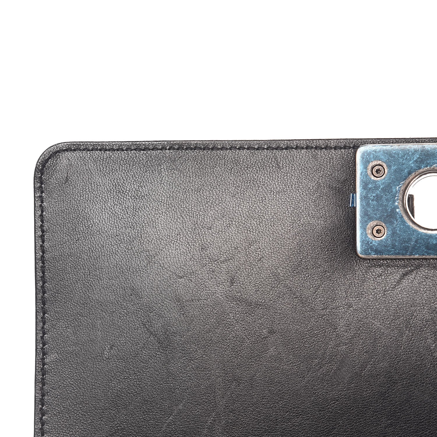 Chanel Glazed Calfskin Medium Boy Flap Black 11 of 14