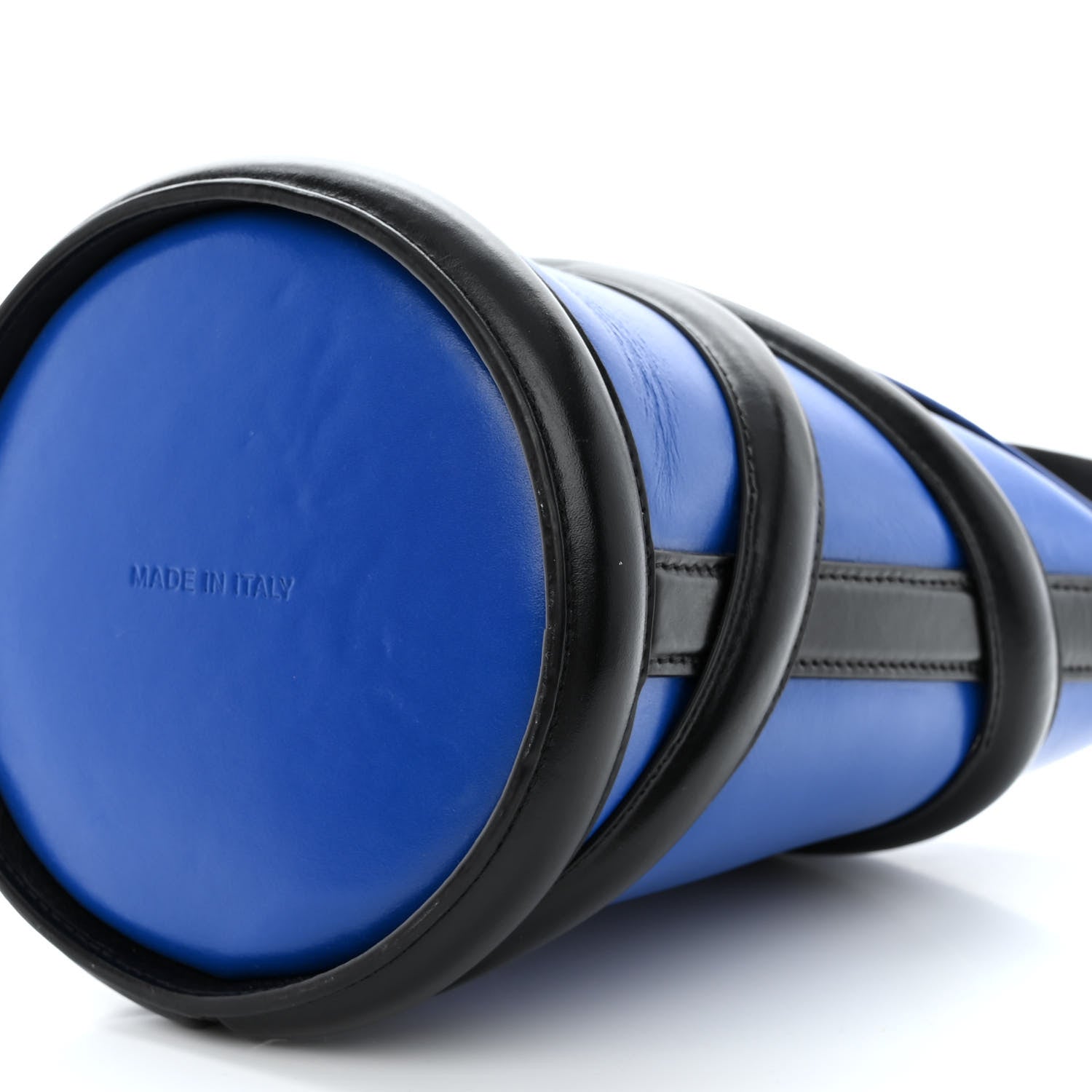 Alexander McQueen Calfskin The Curve Small Shoulder Bag Electric Blue Black 10 of 12