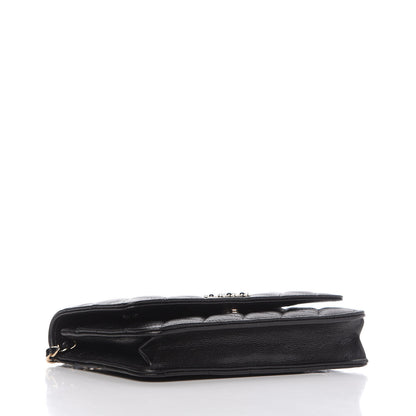 Chanel Caviar Quilted Coco Candy Wallet On Chain WOC Black 4 of 12