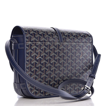 Goyard Goyardine Belvedere II MM Messenger Bag Navy 3 of 10