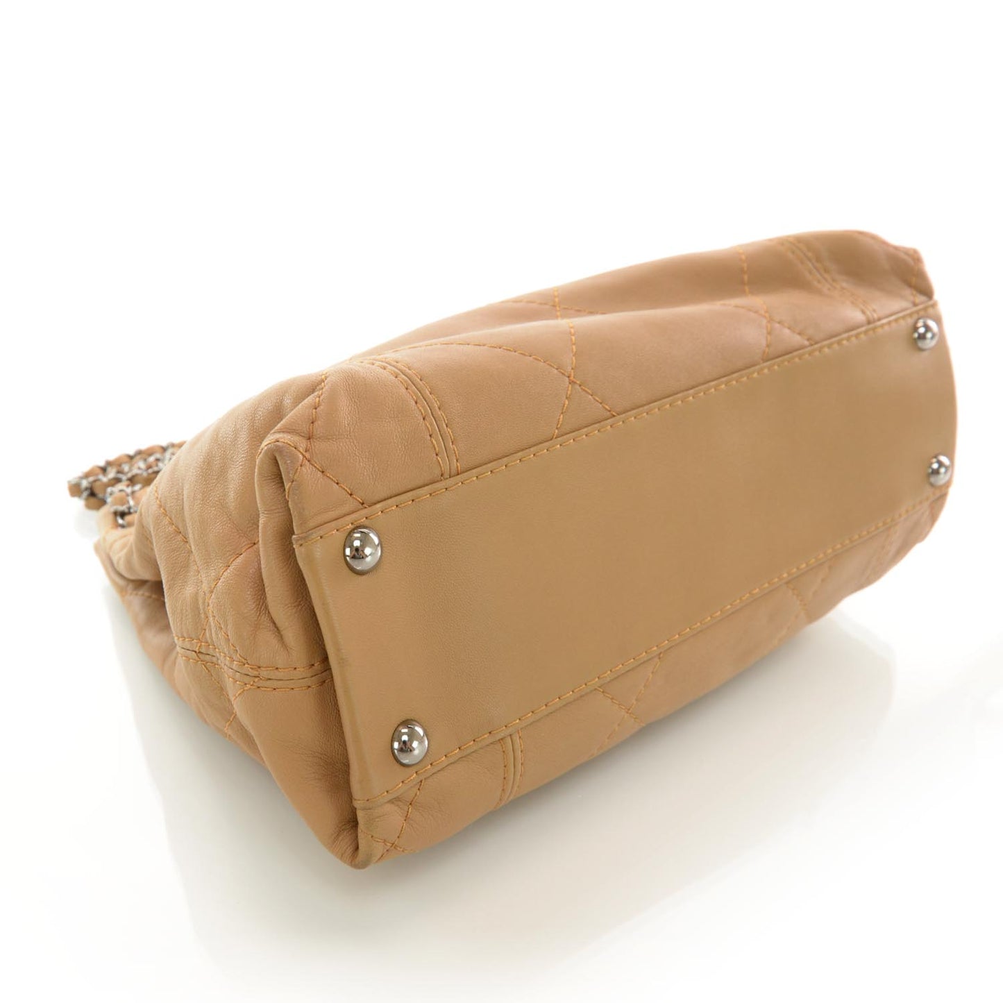 Lambskin Soft Touch Shoulder Bag Camel