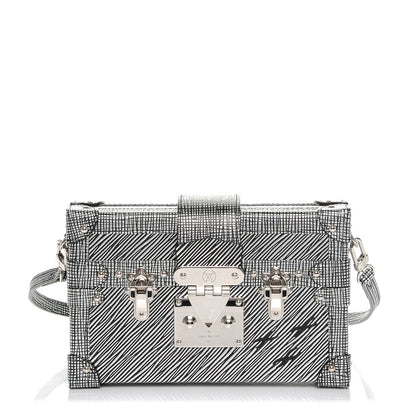 Louis Vuitton Metallic Epi Petite Malle Black Silver 1 of 6