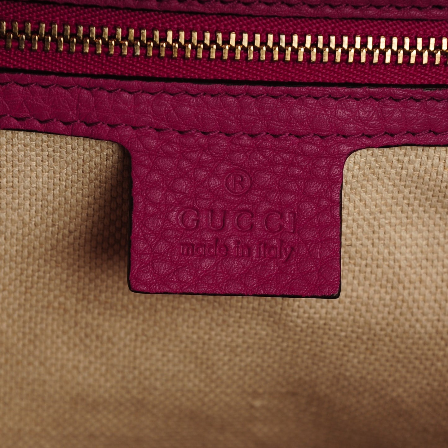Cellarius Calfskin Medium Soho Chain Shoulder Bag Bright Bouganville