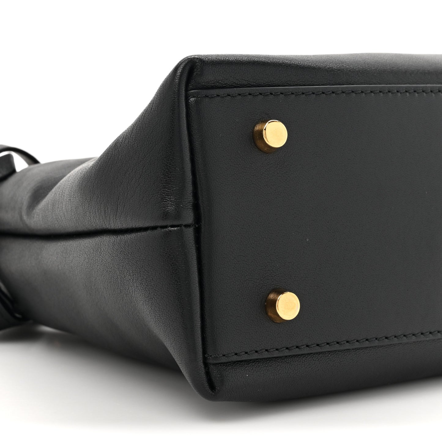 Nappa Logo Tag Hobo Black