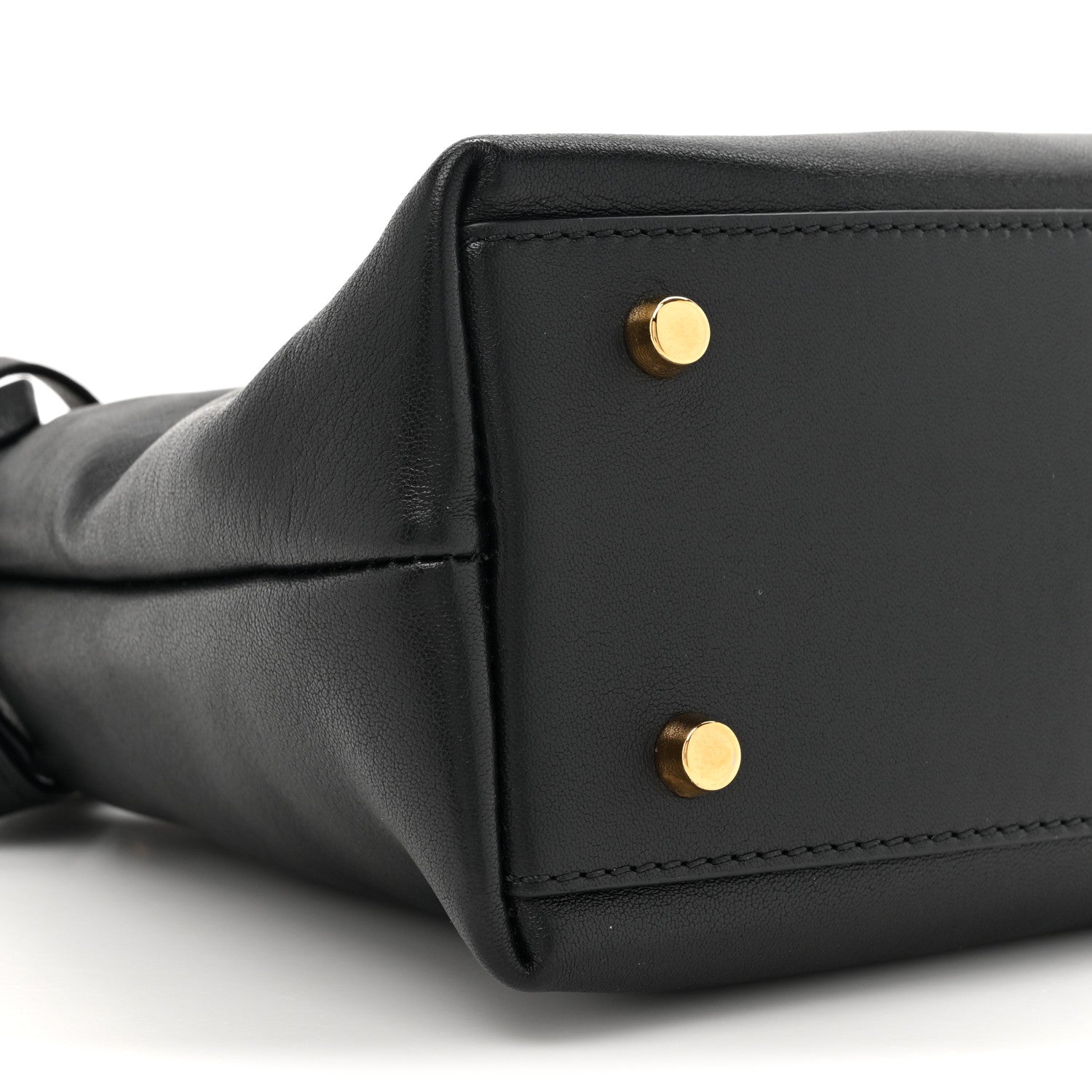 Versace Nappa Logo Tag Hobo Black 9 of 9