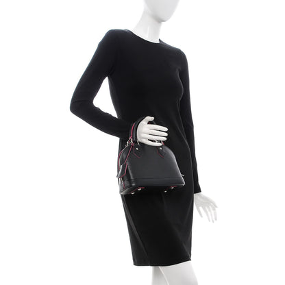 Louis Vuitton Epi Alma BB Black Hot Pink 3 of 8