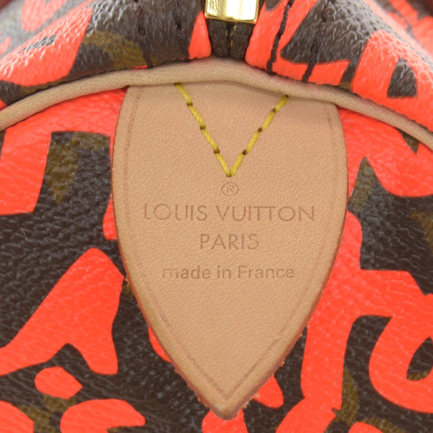 Louis Vuitton Monogram Graffiti Speedy 30 Orange 5 of 8