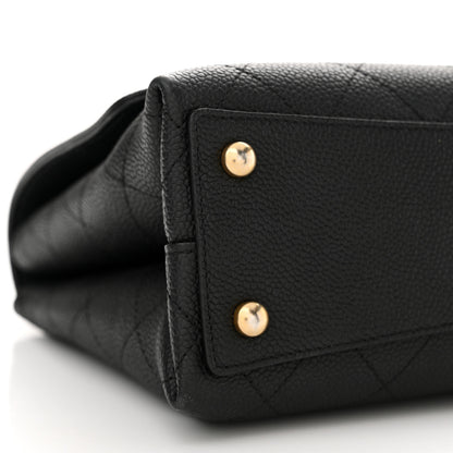 Chanel Grained Calfskin Stitched Flap Black 9 of 12