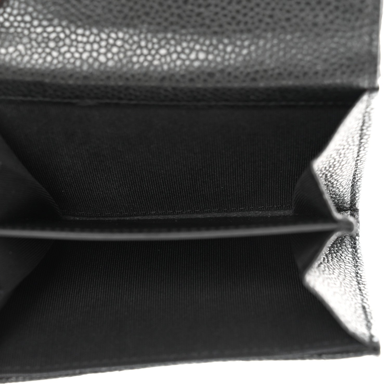 Chanel Caviar Quilted Flap Card Holder Wallet Black 5 of 9