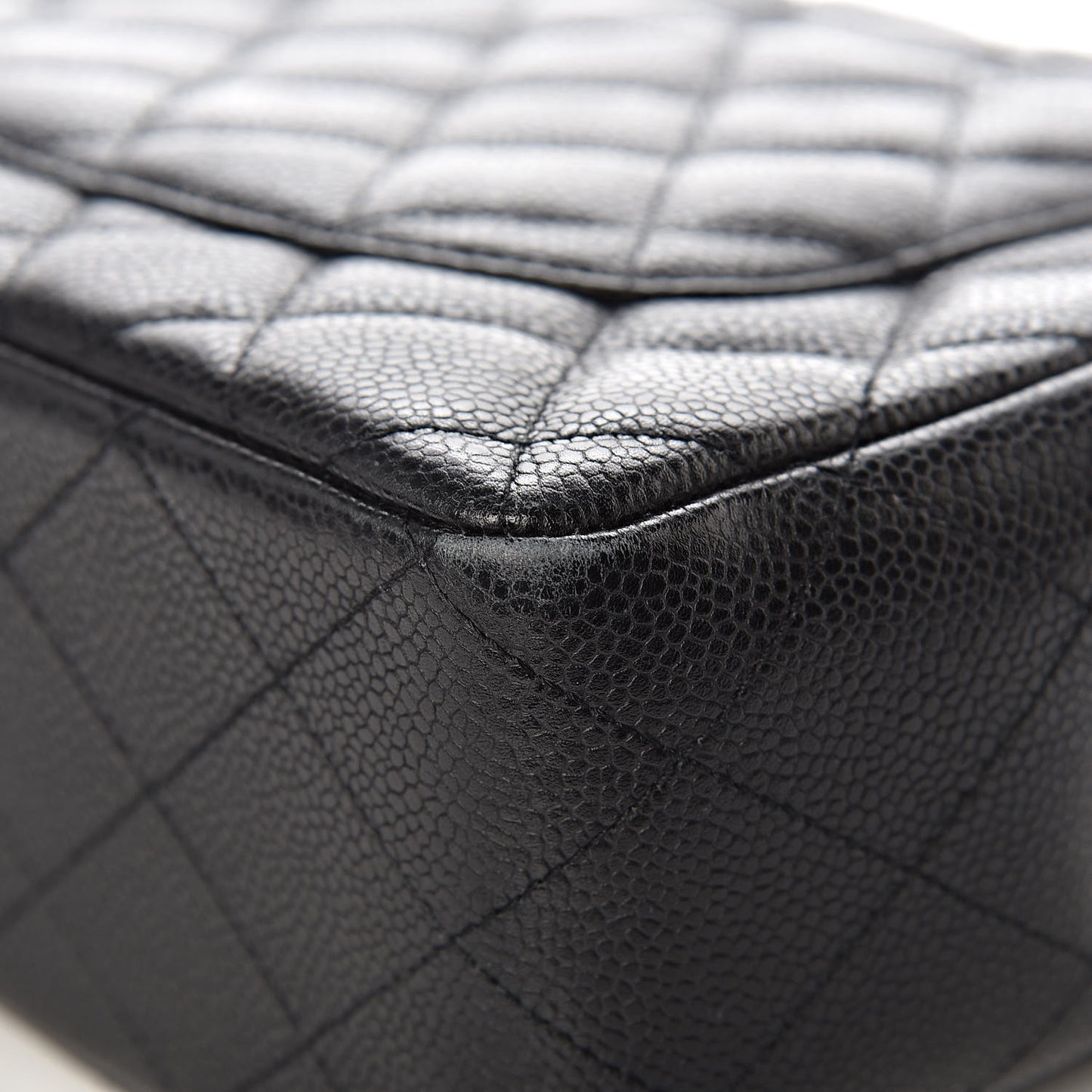 Caviar Quilted Jumbo Single Flap Black