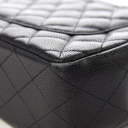 Chanel Caviar Quilted Jumbo Single Flap Black 11 of 15