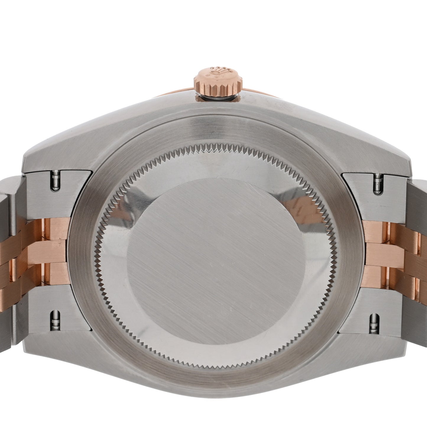 Stainless Steel 18K Everose Gold Diamond 41mm Oyster Perpetual Datejust Watch Silver 126331