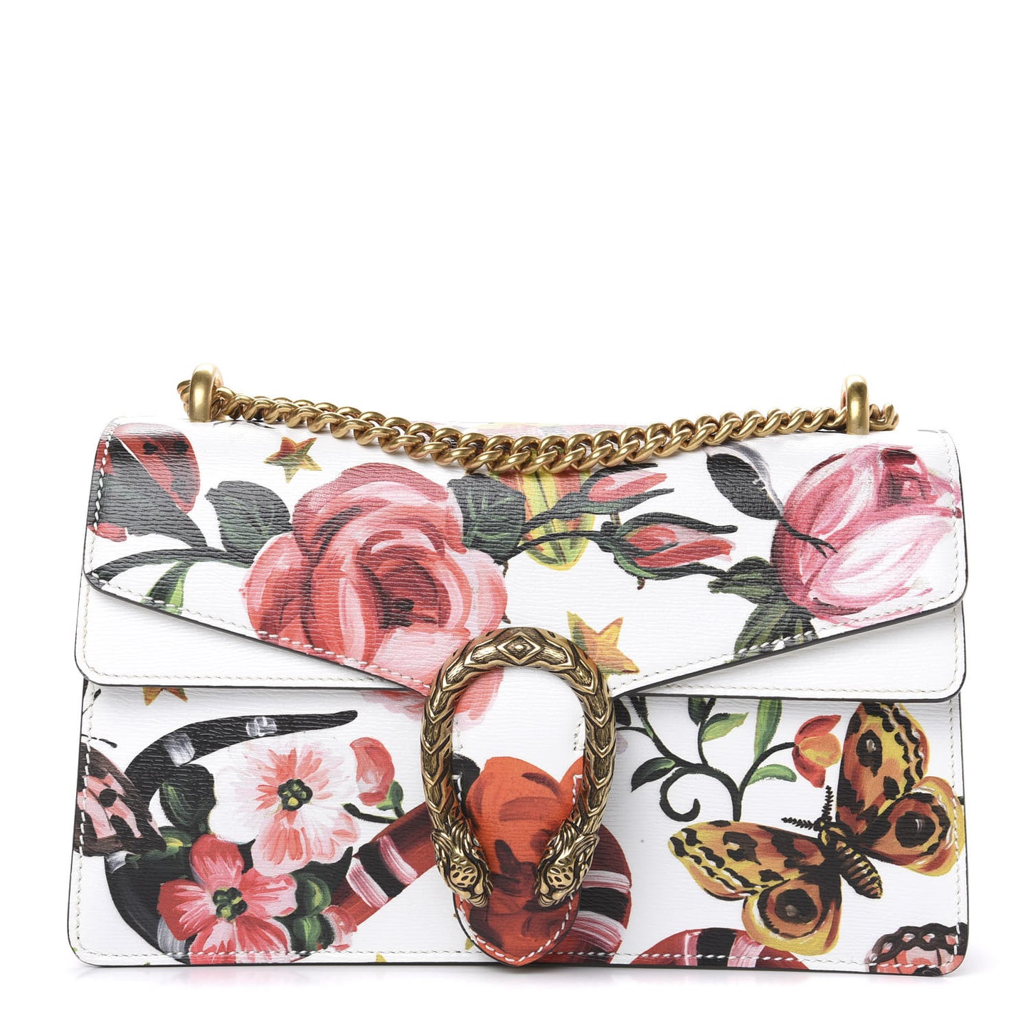 Calfskin Exclusive Garden Dionysus Shoulder Bag Cream