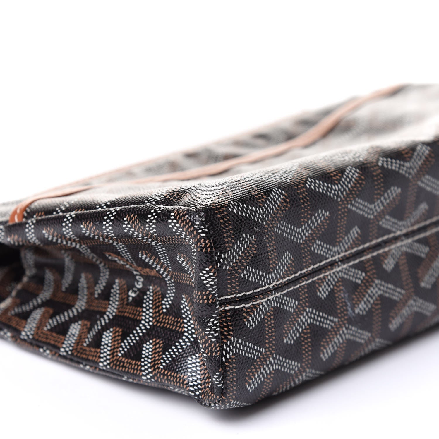 Goyard Goyardine Miroir Toiletry Bag PM Black Gold 8 of 9