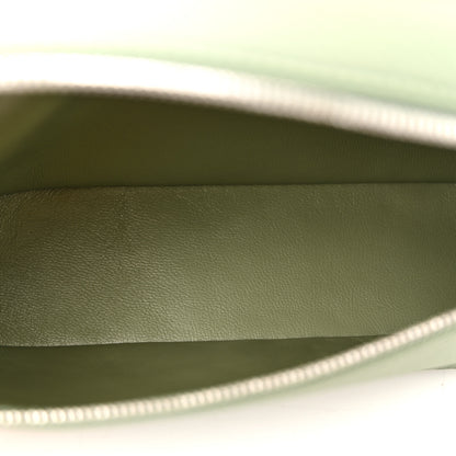 Loro Piana Grained Calfskin L19 Extra Pocket Pouch Sage Brush Leaves 5 of 10