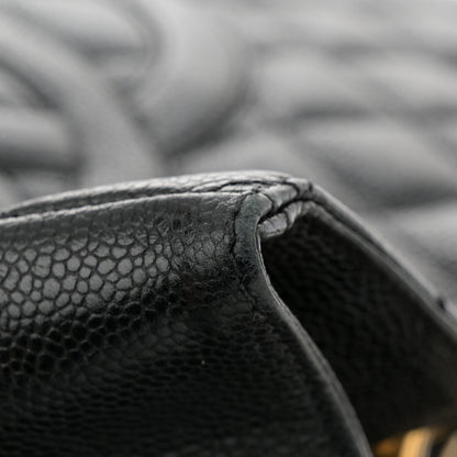 Chanel Caviar Quilted Grand Shopping Tote GST Black 14 of 15