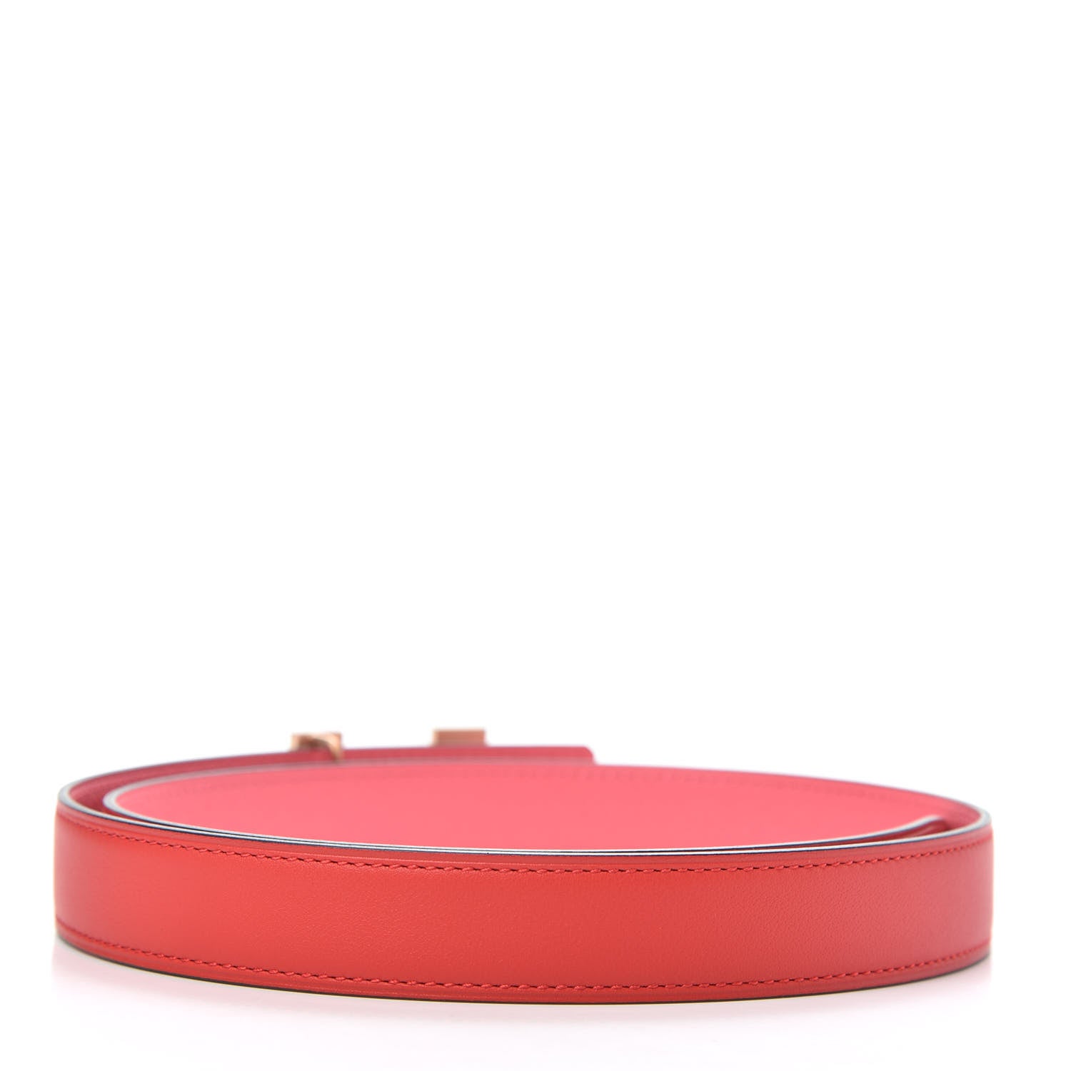 Hermes Swift Epsom 24mm Mini Constance H Belt 75 Rose Azalee Rouge De Coeur 2 of 5