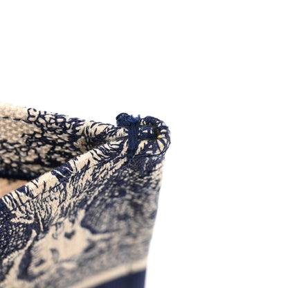 Christian Dior Canvas Embroidered Medium Dioriviera Toile De Jouy Book Tote Blue 11 of 13