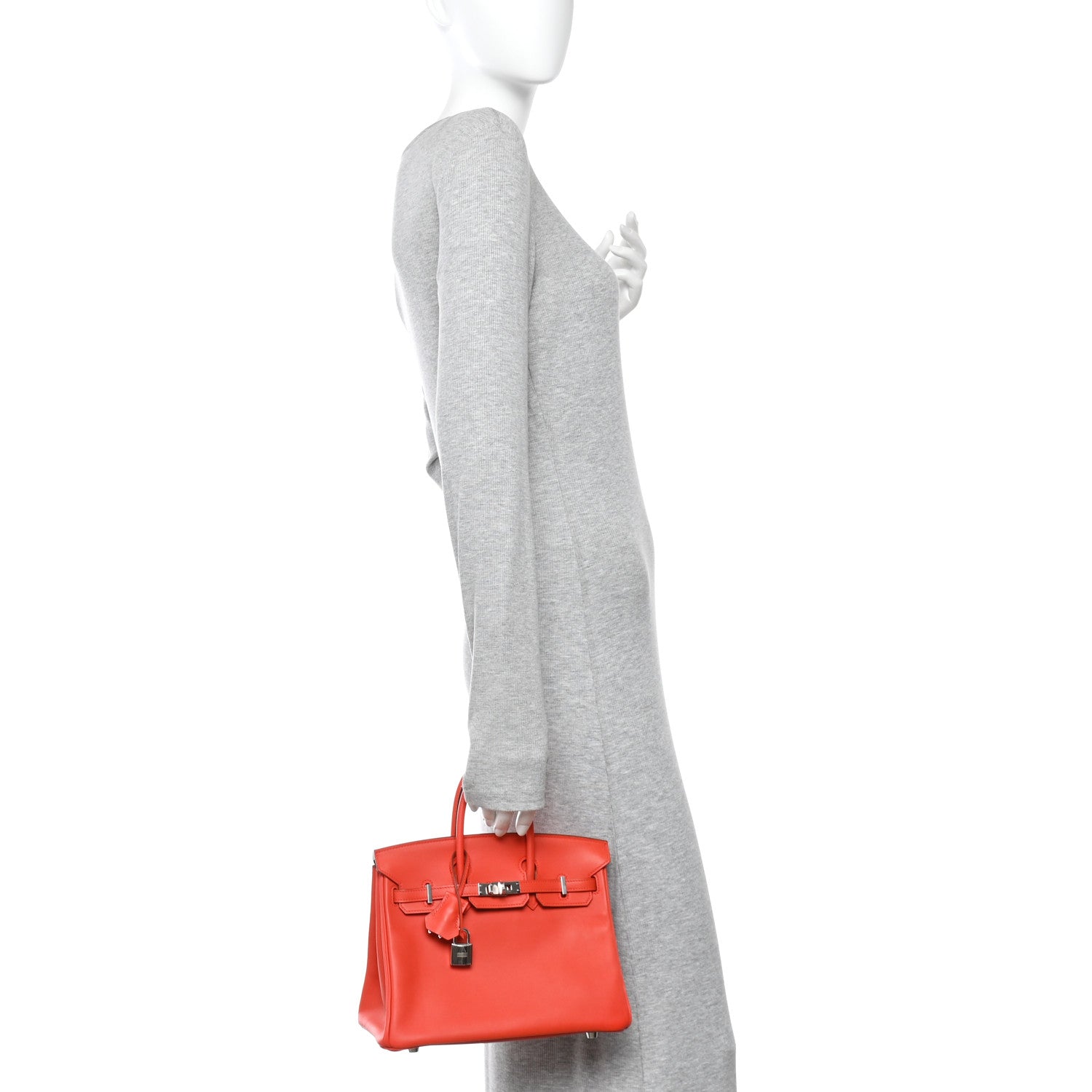 Hermes Swift Birkin 25 Rouge Tomate 2 of 10