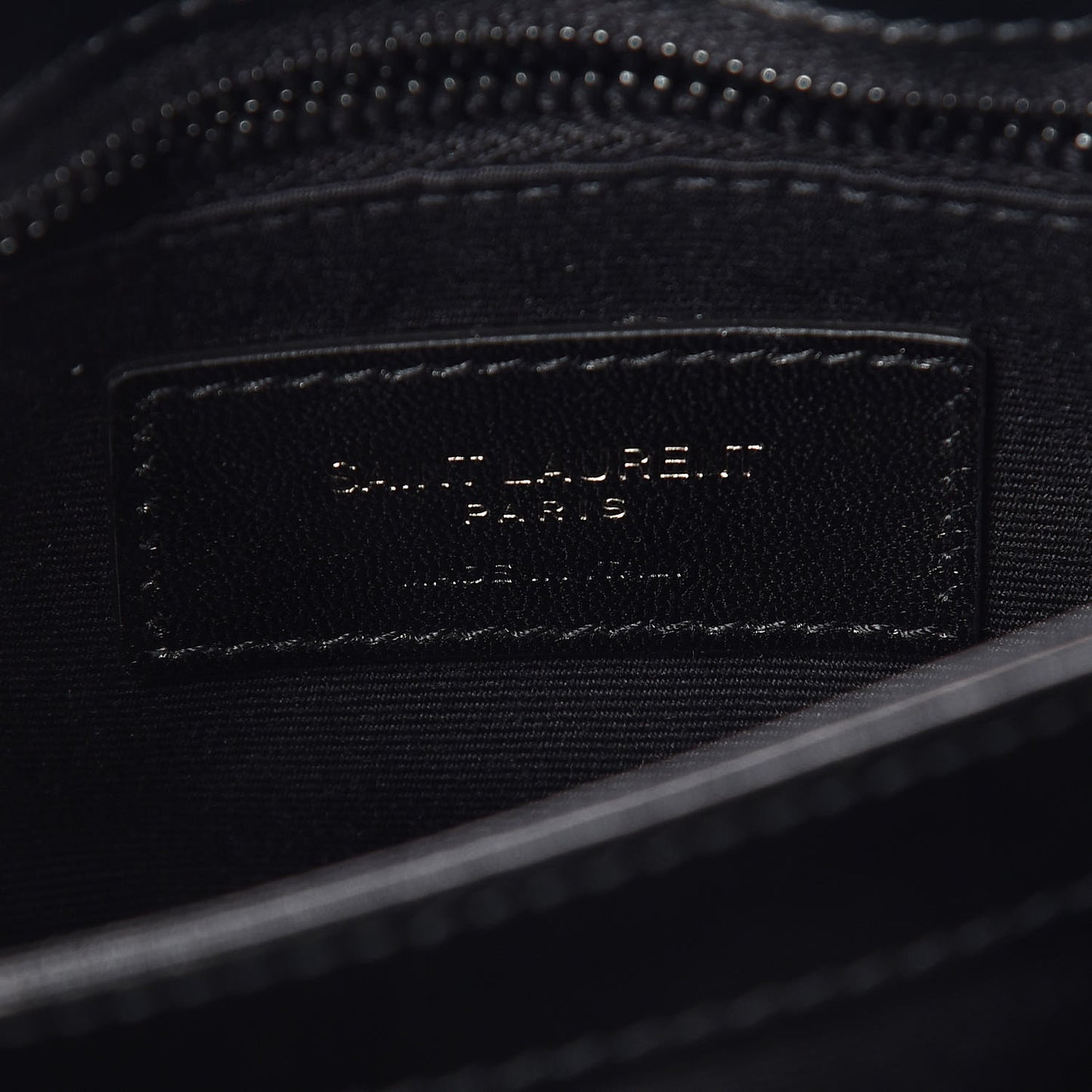 Calfskin Y Quilted Monogram Toy Loulou Crossbody Bag Black