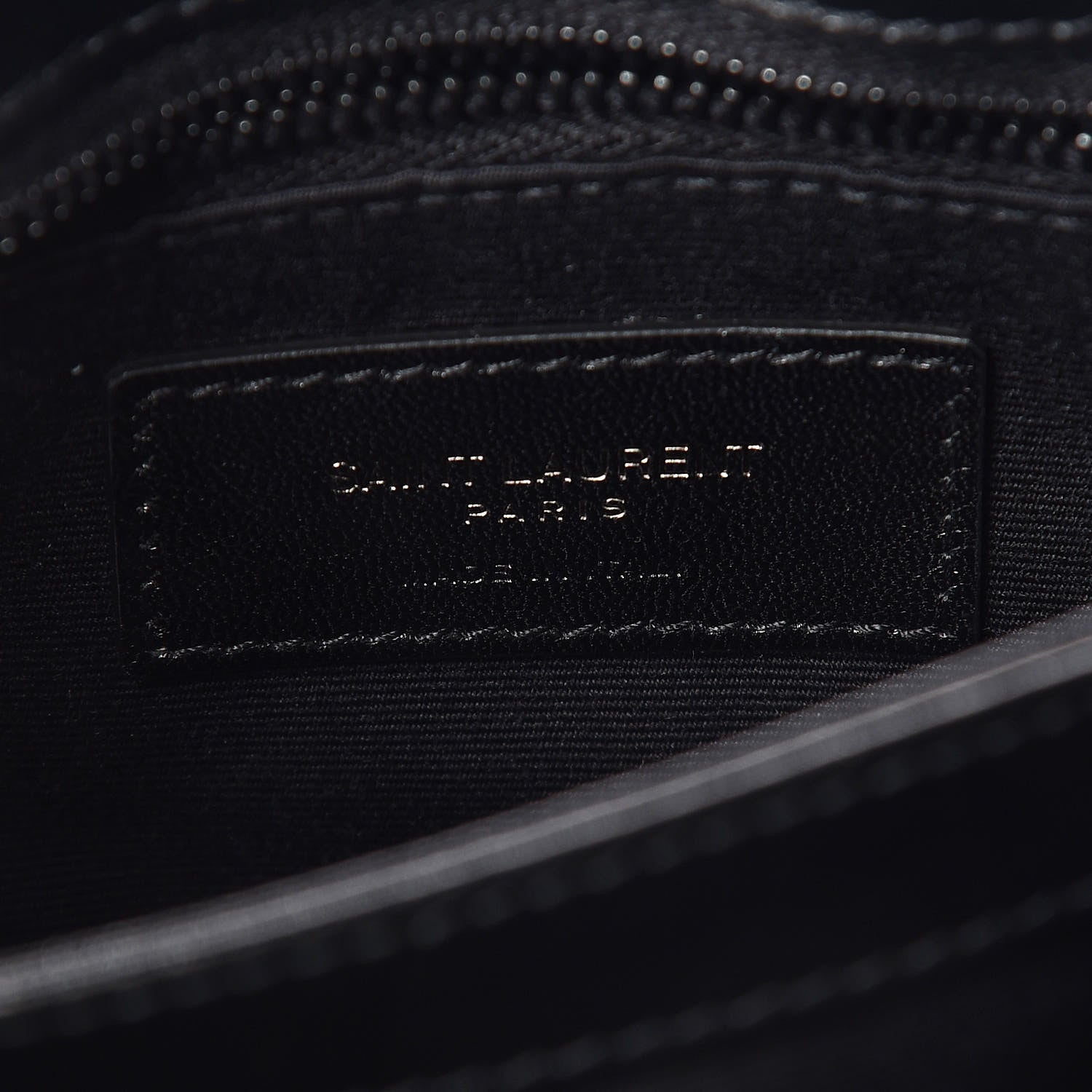 Saint Laurent Calfskin Y Quilted Monogram Toy Loulou Crossbody Bag Black 9 of 10