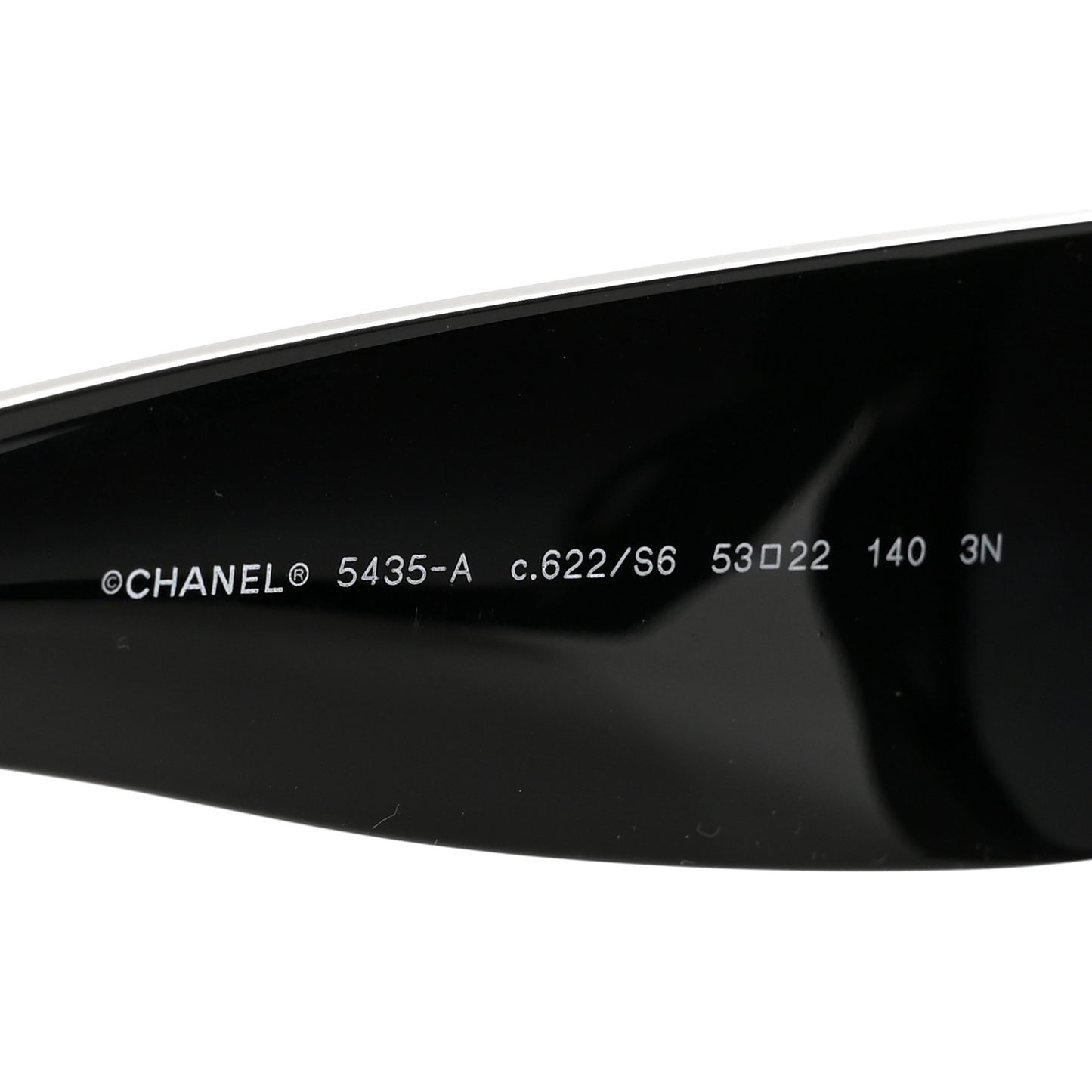 Acetate Rectangle Sunglasses 5435-A Black