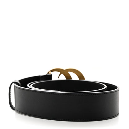 Gucci Moon Calfskin Pearl Double G 40mm Belt 90 36 Black Cream 2 of 6