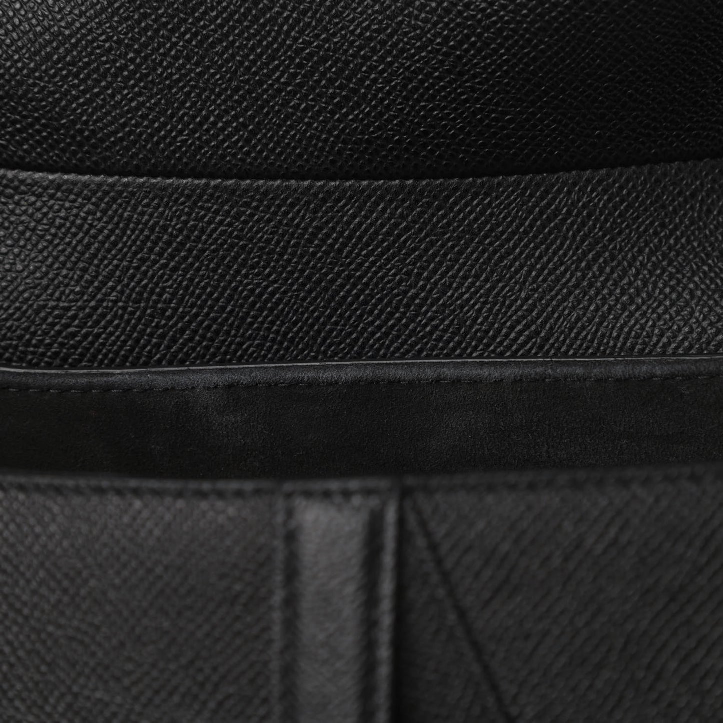 Grained Calfskin Saddle Bag Black