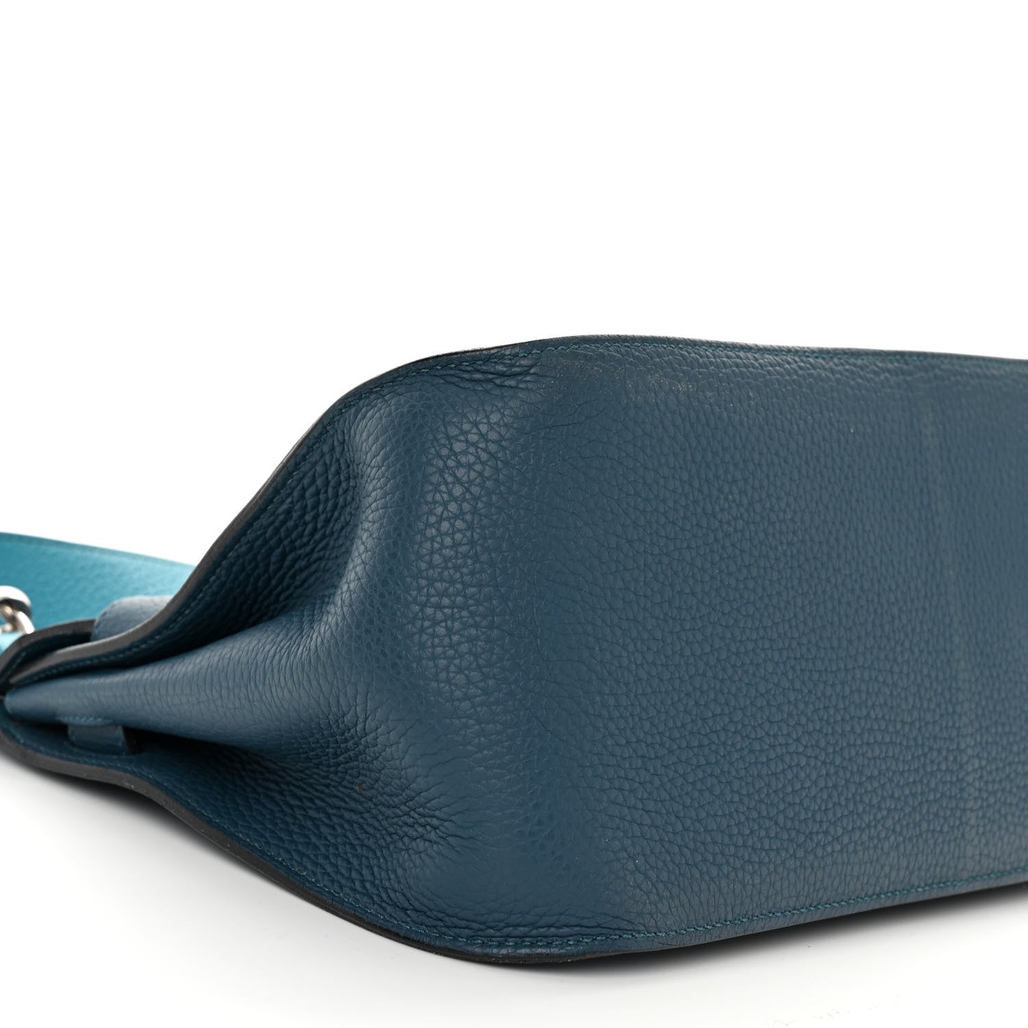 Hermes Taurillon Clemence Bi-Color Jypsiere 31 Colvert Turquoise 8 of 11