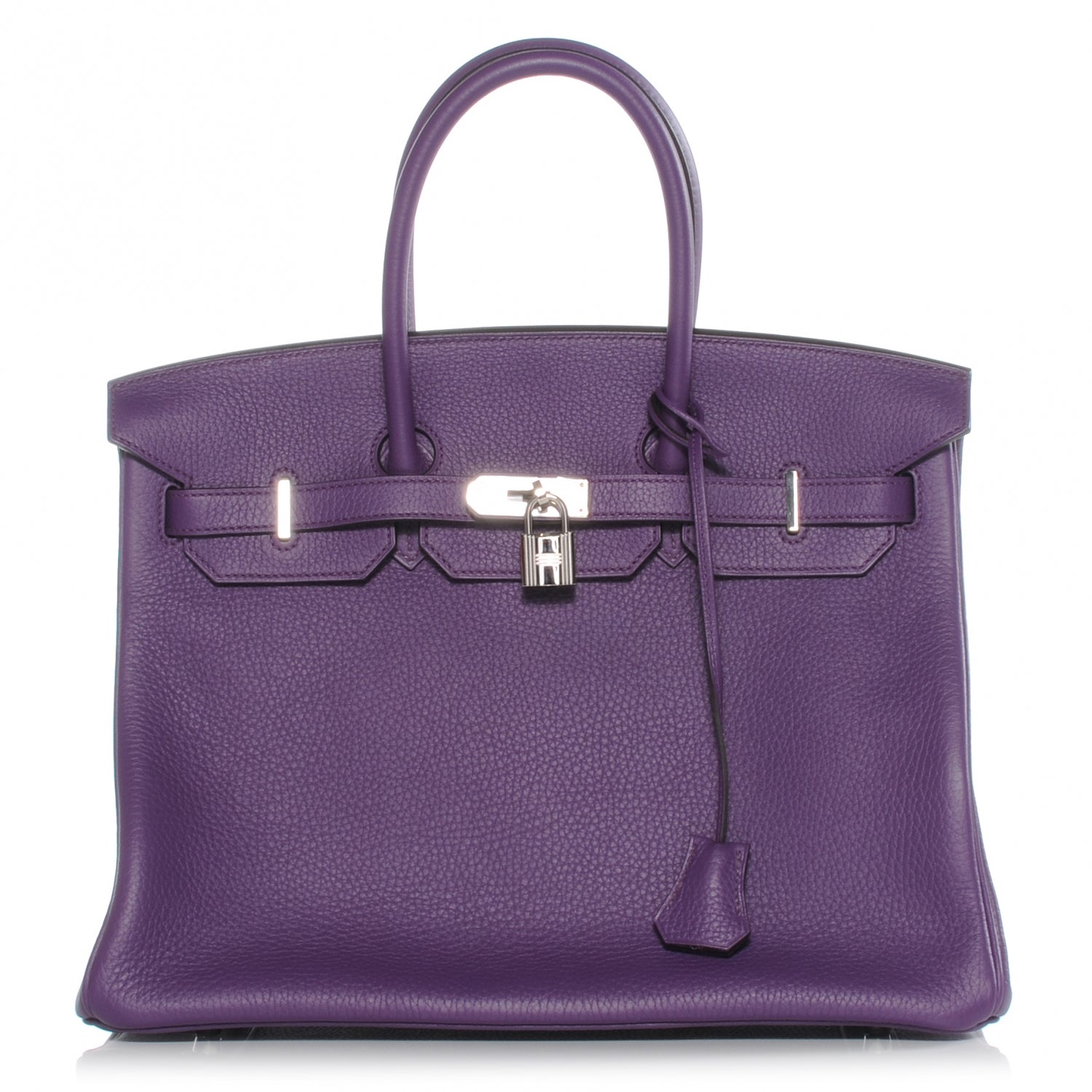 Hermes Taurillon Clemence Birkin 35 Ultraviolet 1 of 10