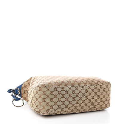 Gucci Monogram Large Icon Bit Top Handle Bag Blue 3 of 9