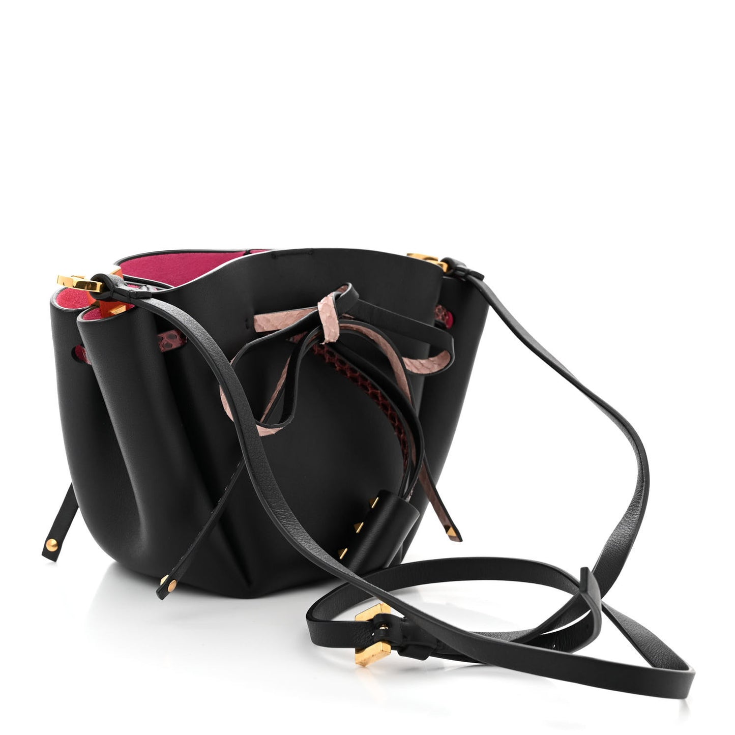 Vitello Ayers VLogo Bucket Bag Black