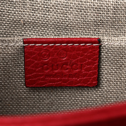 Gucci Dollar Calfskin Small Interlocking G Shoulder Bag Red 7 of 16