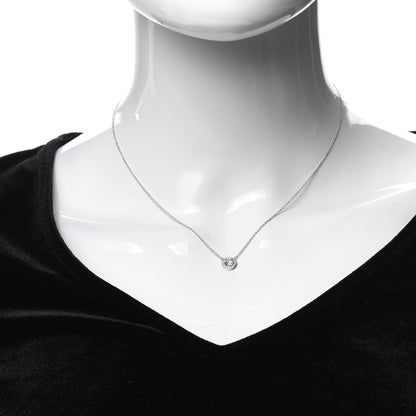Tiffany Platinum Diamond .43ct Soleste Pendant Necklace 2 of 6
