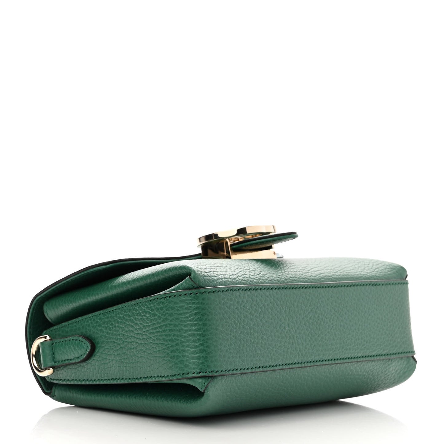 Dollar Calfskin Interlocking G Crossbody Bag Emerald