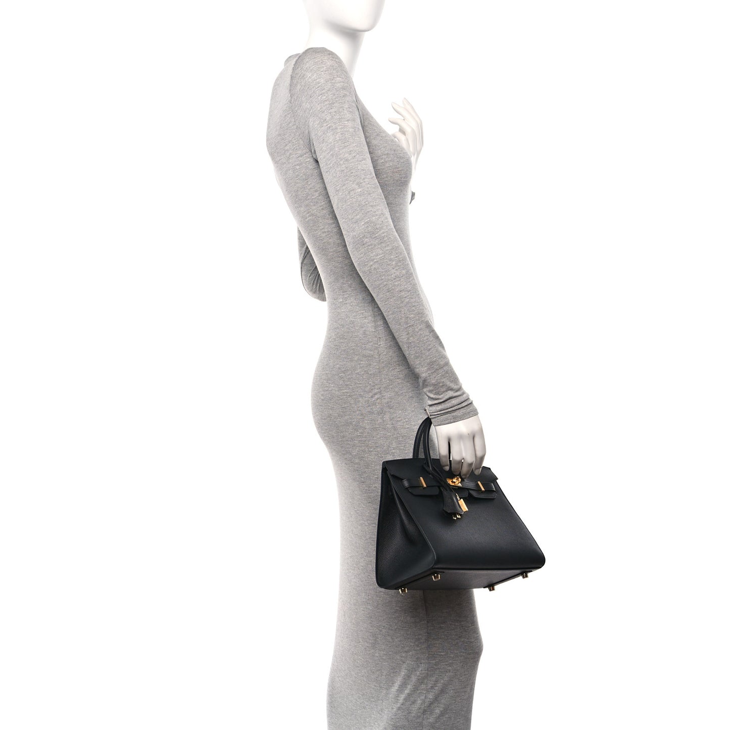 Epsom Birkin Sellier 25 Black