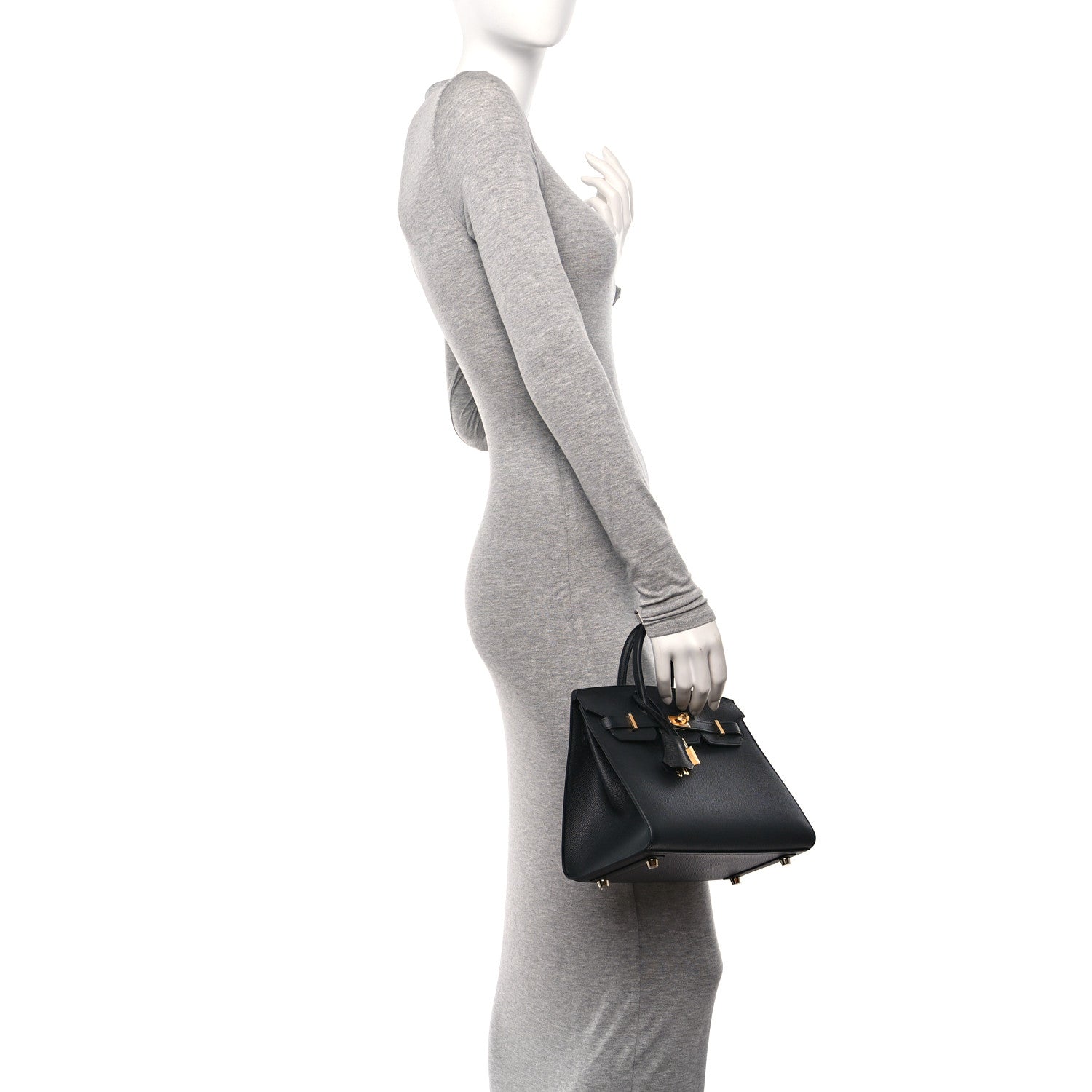 Hermes Epsom Birkin Sellier 25 Black 2 of 11