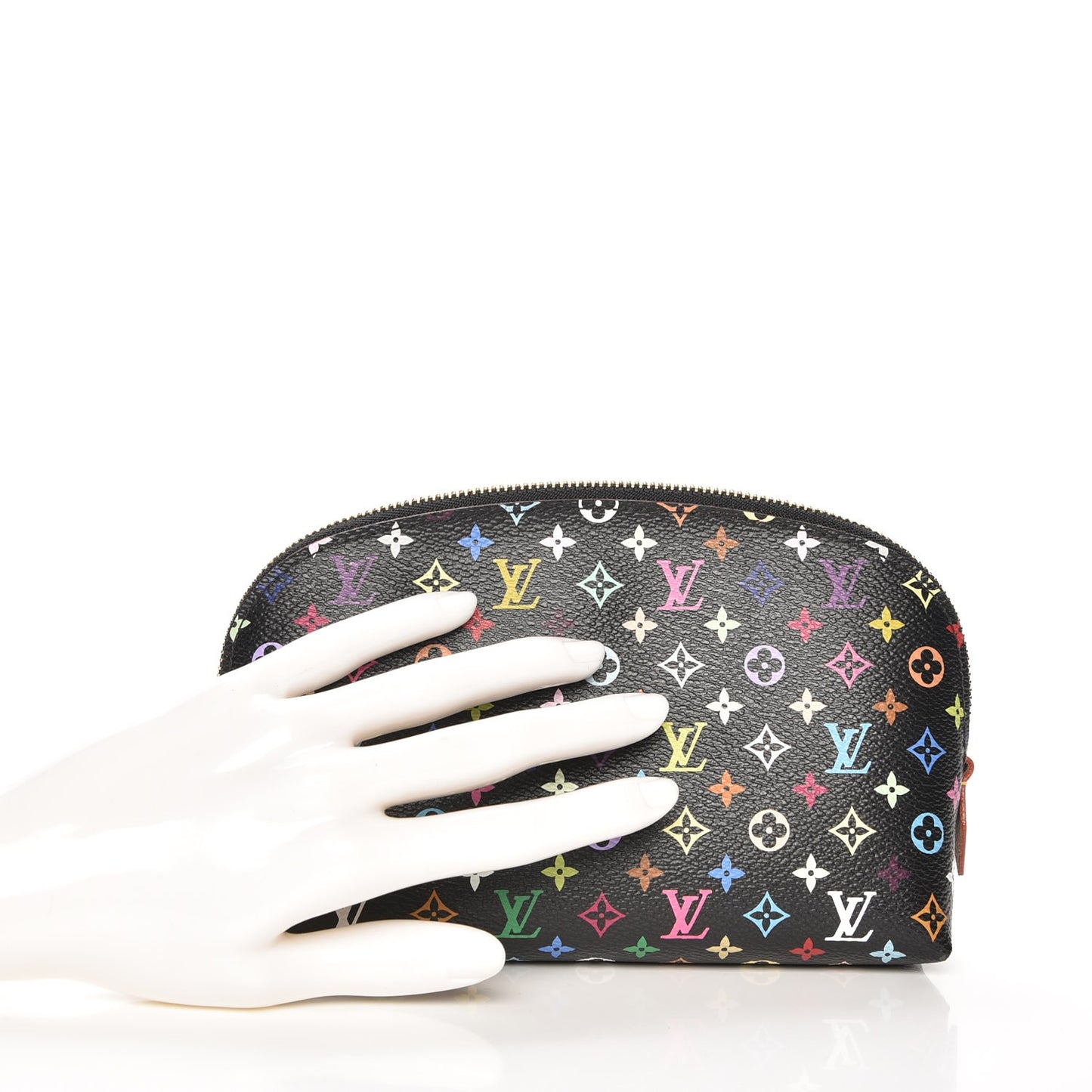 Monogram Multicolor Cosmetic Pouch Black Grenade